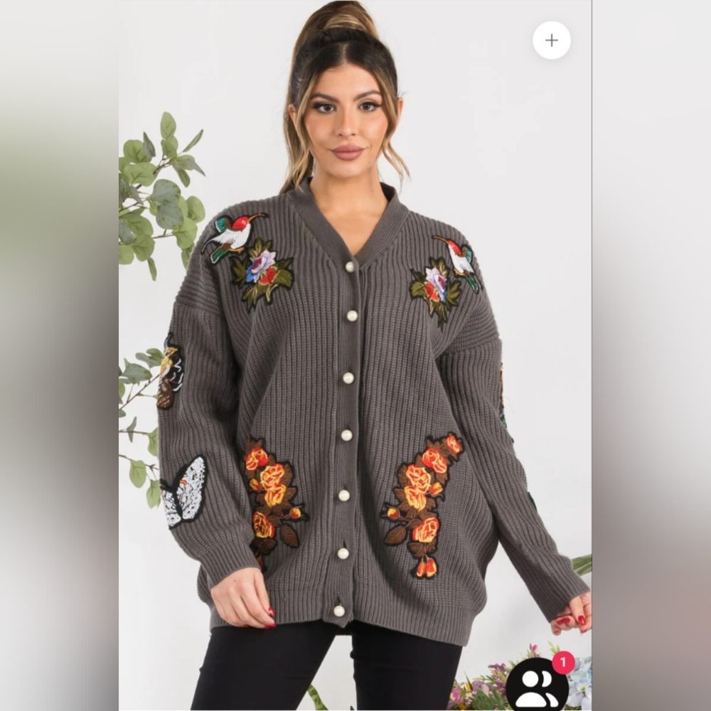 Patchwork Cardigan - image 1